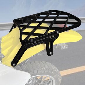 Xitomer Rack Luggage Rack, Fit for 2024 2023 2022 2021 DR650 1996-2024 Fit for DR650 Motorcycle Rear Top Rack Motorcycle Cargo Rack Motorcycle Rear Top Rack (Black)