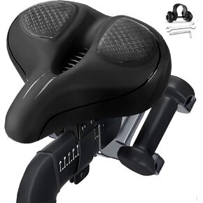 Oversized Bike Seat for Peloton Bike & Bike+, Comfort Extra Wide Bike Seat Cushion for Women/Men, Bicycle Saddle Replacement Seats Compatible with Peloton Spin Stationary Exercise Bikes or Road
