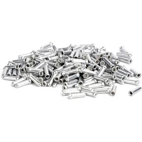 120 Pack Bike Brake Cable End Caps Road Mountain Bicycle Wire Cap Crimp Shifter Inner Gear Alloy Cord Tip Cover Derailleur Shifting Cover Crimps Ferrules Tips