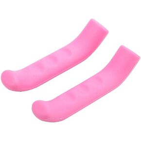 2Pcs Bike Brake Lever Cover Bicycle Handle Sleeve Bike Silicone Fixed Gear Good for Mountain Bike & Road Bike(dark pink) Brake Lever Grip Bike Lever Grips Pink Brake Lever Cover Brake Lever Grip