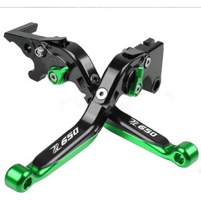 Z900 207-2021 Motocycle Brake Clutch Levers Set - 2pcs Foldable Brake Levers Extendable, for Kawasaki Z900 Z 900 2017 2018 2019 2020 2021- Black