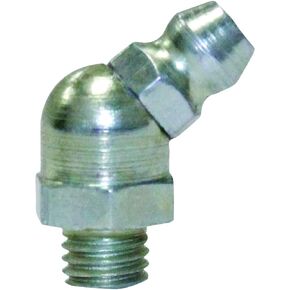 LubriMatic 11-105 Grease Fittings - 1/4"-28 45 Degree Angle - Pack of 10