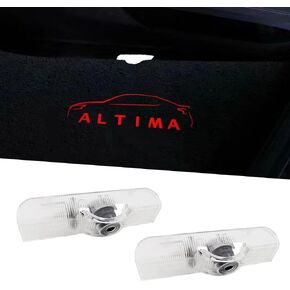 Car Door Logo Projector Lights LED Ghost Shadow Lights Puddle Lights 2PCS Car Accessories Compatible for Altima 2002-present (White)