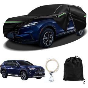 All Weather Protection Car Cover, Compatible with 1996-2023 Toyota Camry Sedan & Solara, 210T 6-Layer Professional Outdoor Full Car Cover with Combination Lock and Large Storage Bag