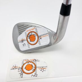 Anti-Flip Stick® 200 Ultra Thin Golf Impact Tape Stickers for Driver, Woods, or Irons. | Useful Self-Teaching Golf Swing Training Aid | Golf Club Impact Tape Stickers for Instant Feedback.