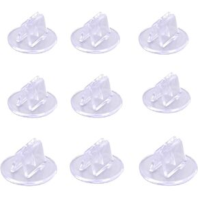 50 Pieces Game Card Stands Translucent Props Paper Board Card Stands Business Card Holder Plastic Clip for Business Cards Price Tags Labels Menus