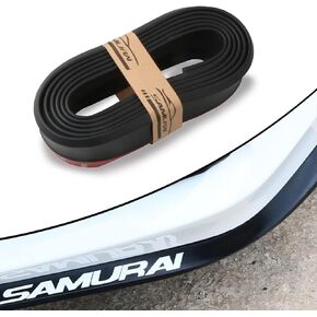 1 PC 2.5M/8.2Ft Car Anti-Collision Rubber Strip, Universal Car Front Lip, Front Bumper Lip, Carbon Lip, Side Skirt, Front Lip Spoiler Waterproof Protection (Carbon Fiber Black)