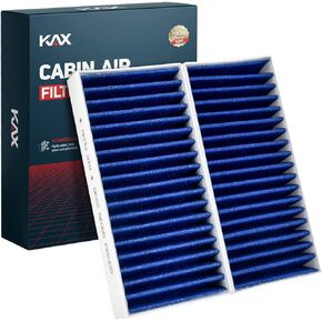 KAX Cabin Air Filter, Replacement for GCF043 (CF11777), Wrangler (2011-2017), Wrangler JK (2018), Premium Cabin Filter with Activated Carbon Filter Up Dust Pollen Odor, Pack of 2
