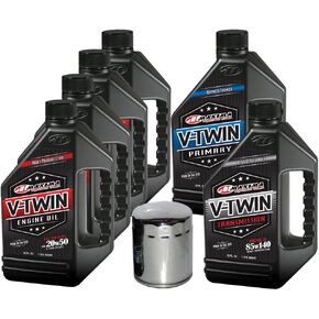 MaximaHiflofiltro VTTOCK13 Complete Engine Oil Change Kit for V-Twin Full Synthetic Harley Davidson Twin Cam, 6 Quart