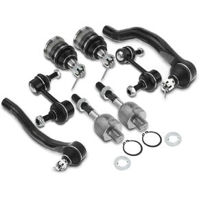 A-Premium Set of 8, Front Sway Bar Link, Lower Ball Joint, Inner & Outer Tie Rod End, Compatible with Honda Accord 2003-2007, Acura TSX 2004-2008