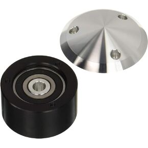 Performance 740 Non-ribbed Clear Powder Coated Billet Aluminum Idler Pulley