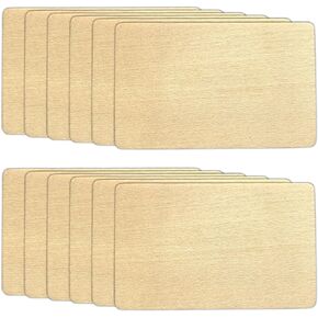 Luxury Basswood NFC Digital Business Cards Blanks - Ntag213, Bulk NFC Tags for Laser Engraver - Custom Business Cards (3 Pieces)