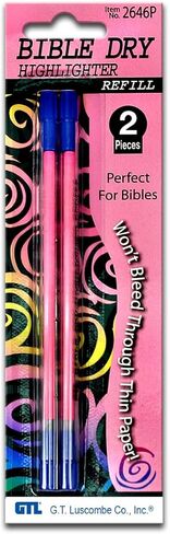 Bible Dry Highlighter Refills (2) Pink Carded in Saudi Arabia