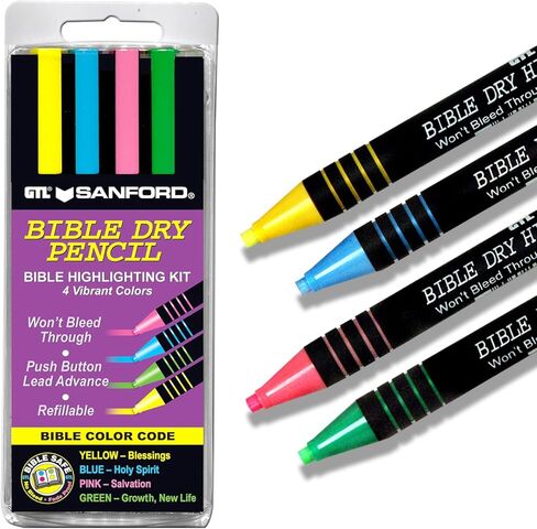 Bible Dry Highlighter Refills (2) Pink Carded in Saudi Arabia