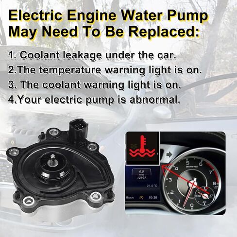 استبدال مضخة مياه المحرك الكهربائي لتويوتا أفالون 2013-2018 كامري 2012-2017 لكزس ES300H 2013-2018 2.5L يستبدل #161A0-39025 161A039025 in Kuwait