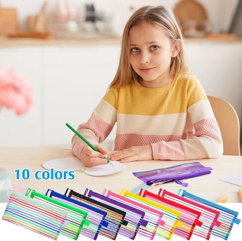 100 جهاز كمبيوتر شخصى زيبر شبكة الحقيبة قلم رصاص الحقيبة القلم حقيبة شبكة حقائب مستحضرات التجميل مع سحاب متعددة الأغراض السفر منظم أكياس شبكية للمدرسة اللوازم المكتبية السفر الملحقات in Kuwait