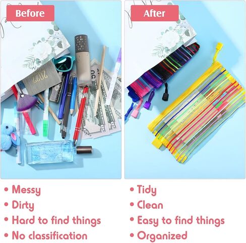 100 جهاز كمبيوتر شخصى زيبر شبكة الحقيبة قلم رصاص الحقيبة القلم حقيبة شبكة حقائب مستحضرات التجميل مع سحاب متعددة الأغراض السفر منظم أكياس شبكية للمدرسة اللوازم المكتبية السفر الملحقات in Kuwait