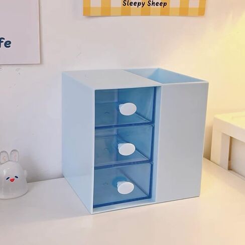 حامل أقلام، حامل أكواب، منظم مكتب، منظم لوازم قرطاسية المكتب، 4 مقصورات للمكتب والمدرسة (أرجواني) in Kuwait