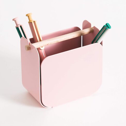 U Brands Metal Pencil Cup, Desktop Accessory, Arc Collection, Grey in Saudi Arabia