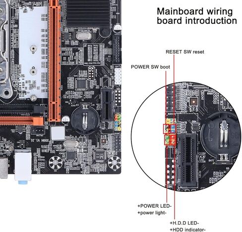 Ddr4 Gaming Motherboard, X99H Motherboard 4 Ddr4 Lga2011 3 Pin Support CPU V3 V4 Usb3.0 Sata Port Pc Mainboard for Desktop in Saudi Arabia