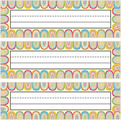 Pack of 50 Dinosaur Nameplates for Student Desks Classroom Name Tags 3.3 x 9.5 Inches in Saudi Arabia