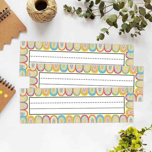 Pack of 50 Dinosaur Nameplates for Student Desks Classroom Name Tags 3.3 x 9.5 Inches in Saudi Arabia