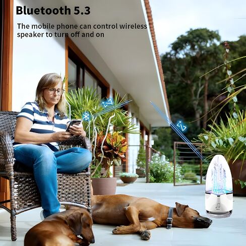 Water Dancing Speaker, Bluetooth Wireless Speaker, TWS Function Speakers, Portable Wireless Speaker, Perfect for a Christmas Party, Easter, Bt 5.3, Leisure and Relaxation in Saudi Arabia