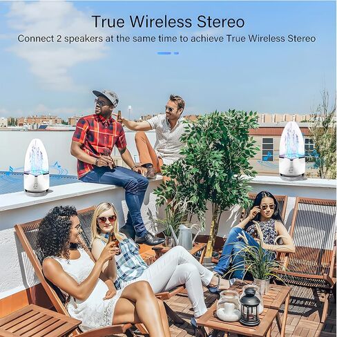 Water Dancing Speaker, Bluetooth Wireless Speaker, TWS Function Speakers, Portable Wireless Speaker, Perfect for a Christmas Party, Easter, Bt 5.3, Leisure and Relaxation in Saudi Arabia