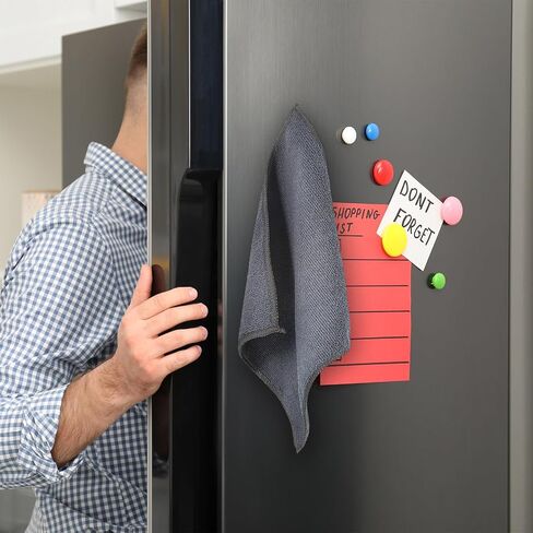 4 Pcs Magnetic Microfiber Cleaning Cloth Dry Erasers for Whiteboards Magnetic Towel Reusable Washable Rags for Classroom Office Home Supplies 10'' X 10''(Gray) in Kuwait