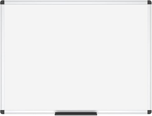 لوح المسح الجاف من VIZ-PRO، ميلامين، 24 × 18 بوصة، 3 عبوات، إطار من الألومنيوم الفضي in Kuwait
