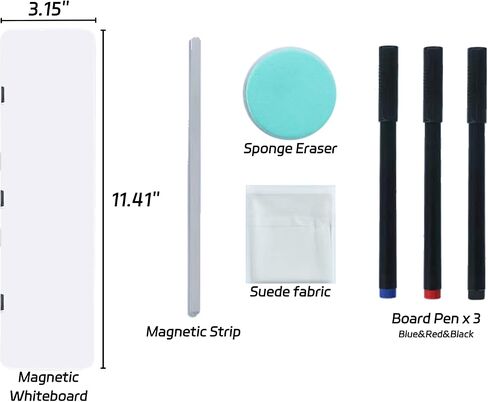 11.4“ Large Desk Whiteboard and Monitor Whiteboard,Office Desk Accessories Desktop Whiteboard Minotor Memo Board,Magnetic Dry Erasa Board with Markers, Office Supplies for Desk in Saudi Arabia