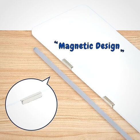 11.4“ Large Desk Whiteboard and Monitor Whiteboard,Office Desk Accessories Desktop Whiteboard Minotor Memo Board,Magnetic Dry Erasa Board with Markers, Office Supplies for Desk in Saudi Arabia