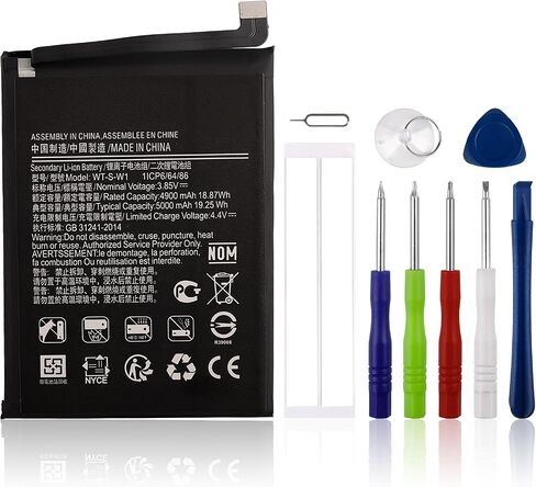【جديدة】 بطارية بديلة WT-S-W1 SM-A146U SM-A146W SM-A146M متوافقة مع هاتف Samsung Galaxy A14 5G مع الأدوات in Saudi Arabia