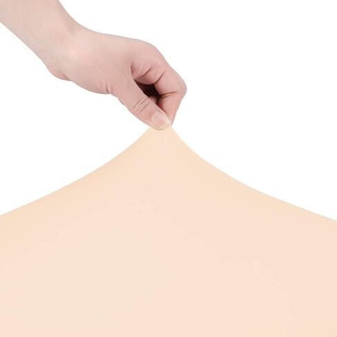 WOMACO Dining Room Bench Covers Stretch Spandex Upholstered Bench Seat Cushion Slipcovers for Kitchen Dining Bench Seat Protector (Black, Large) in Kuwait