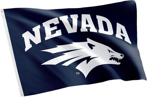 لافتات أعلام جامعة صبار الصحراء في نيفادا رينو UNR Wolf Pack 100% بوليستر للاستخدام الداخلي والخارجي 3×5 (النمط 1) in Saudi Arabia