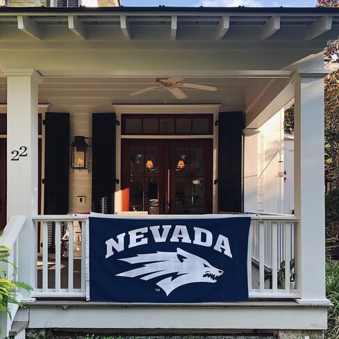 لافتات أعلام جامعة صبار الصحراء في نيفادا رينو UNR Wolf Pack 100% بوليستر للاستخدام الداخلي والخارجي 3×5 (النمط 1) in Saudi Arabia