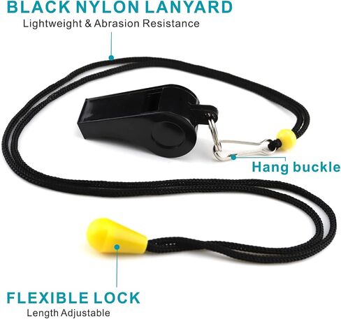 Whistle, Plastic Whistles with Lanyard, Sports Whistle for Coaches, Referees, Lifeguards, Teacheres, Emergency in Saudi Arabia