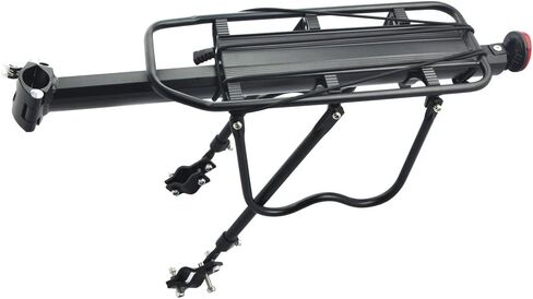 UPANBIKE Large Capacity Alloy Rear Rack, Fits Mountain Bike V-Brake Disc Brake Bicycle, Quick Release Mounted at Seatpost, Carrier Luggage Pannier with Side Protecting Frames in Saudi Arabia