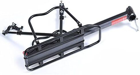 UPANBIKE Large Capacity Alloy Rear Rack, Fits Mountain Bike V-Brake Disc Brake Bicycle, Quick Release Mounted at Seatpost, Carrier Luggage Pannier with Side Protecting Frames in Saudi Arabia