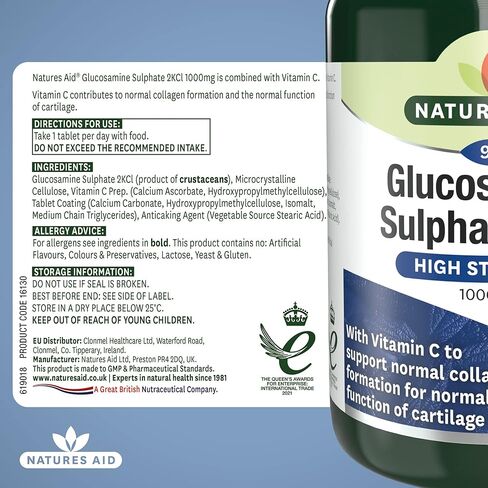 Glucosamine Sulphate - 1000Mg (With Vitamin C) 90 Tabs in Kuwait