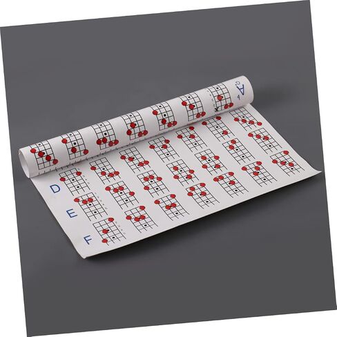 VICASKY Mandolin Chord Chart Poster, Mandolin Note Chart Decals Finger Guide Instructional Sheet for Comprehensive Reference Guide of Easy Chord Diagrams, Fingerings 11.00X8.25inch in Saudi Arabia