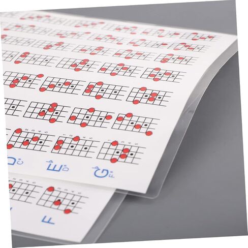 VICASKY Mandolin Chord Chart Poster, Mandolin Note Chart Decals Finger Guide Instructional Sheet for Comprehensive Reference Guide of Easy Chord Diagrams, Fingerings 11.00X8.25inch in Saudi Arabia