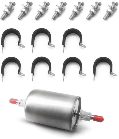 خط الوقود المضفر متوافق مع GMC Sierra Chevy Silverado 1500 2500 2500HD 3500 خرطوم الوقود المرن المصنوع من الفولاذ المقاوم للصدأ استبدال 819-840 15043857 15765803 in Kuwait