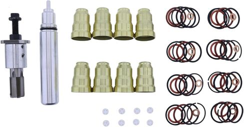Injector Sleeve Cup Removal Installation Tool Kit with O-Ring Seal Kit Compatible with 1994-2003 Ford 7.3L Navistar DT466E T444E in Saudi Arabia