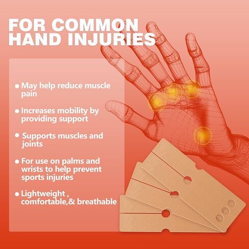 Palm Kinesiology Tape,Precut Strips Kinetic Tape, Kinesiology Tape to Protect Palm and Wrist,20pcs 9in X 3.1in,Kinesiology Tape for Activities Like Weight Lifting, Tennis, Bowling, Etc. in Saudi Arabia