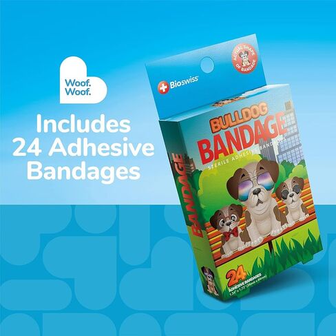 BioSwiss Bandages, Assorted Animal Shaped Variety Self Adhesive Bandage, Latex Free Sterile Wound Care for Kids and Adults, 100 Count in Saudi Arabia
