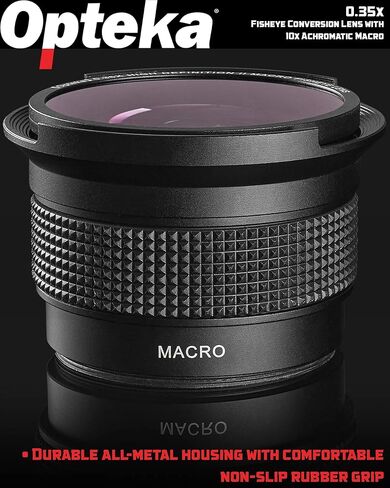 Opteka .35x HD2 Super Wide Angle Panoramic Macro Fisheye Lens for Canon EOS/EF in Kuwait