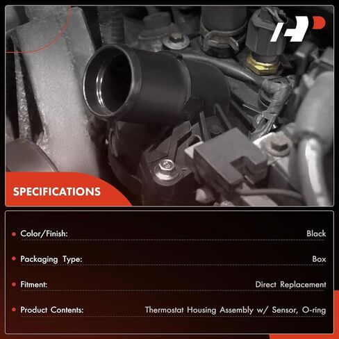 مجموعة مبيت منظم حرارة سائل التبريد A-Premium متوافقة مع Mercedes-Benz CLA250، CLA250 CLA45 AMG 2014-2017، GLA250، GLA250 GLA45 AMG 2015-2017، 2.0L، استبدال # A2702000415 in Kuwait