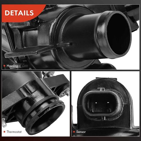 مجموعة مبيت منظم حرارة سائل التبريد A-Premium متوافقة مع Mercedes-Benz CLA250، CLA250 CLA45 AMG 2014-2017، GLA250، GLA250 GLA45 AMG 2015-2017، 2.0L، استبدال # A2702000415 in Kuwait