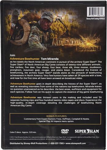 Adventure Bowhunter ~ 29 North American Species with Bow Hunting DVD Tom Miranda in Saudi Arabia